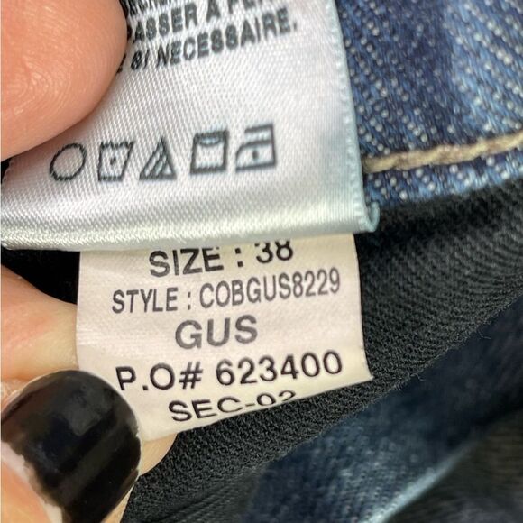 Joe's Gus Jeans Men's 38X31 Blue Classic Fit Straight Mid-Rise Dark Denim - Picture 8 of 13